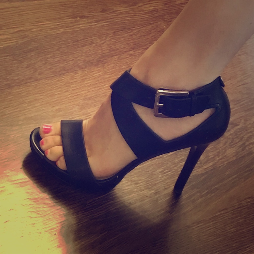 Michael Kors Black Leather Heels